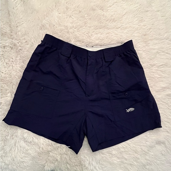 Aftco navy blue Original Fishing Shorts Size 40 (Pair 2) - Picture 4 of 15